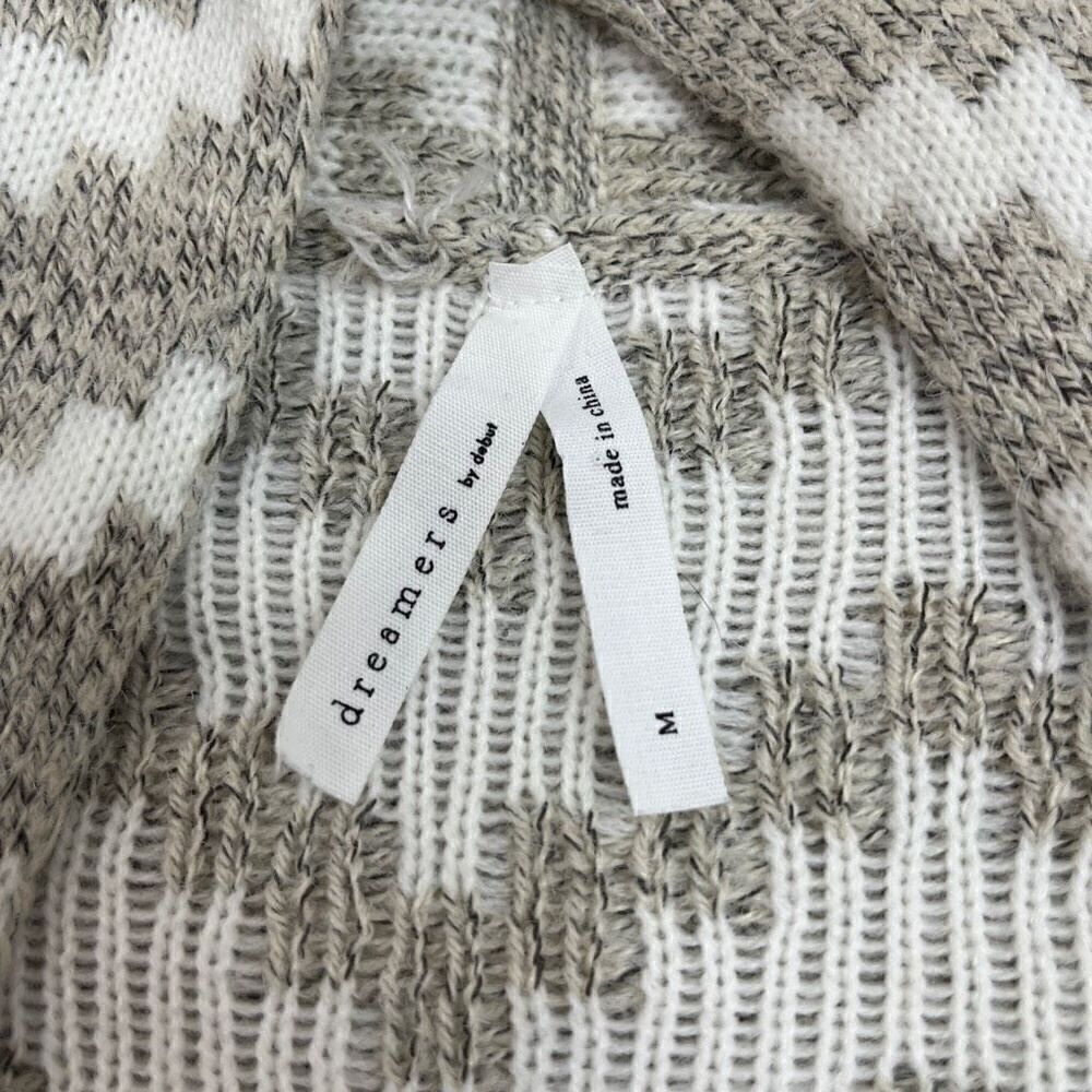 Dreamers By Debut Womens Geometric Open Front Cardigan Multicolor Size Medium - Picture 7 of 14